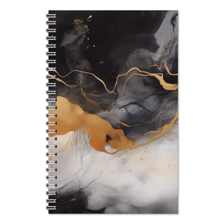 HOUSE OF DOOLITTLE Recycled Non-Dated Monthly/Weekly Planner, Gold and Smoke, Multicolor Cover, Undated (HOD212148) thumbnail 4