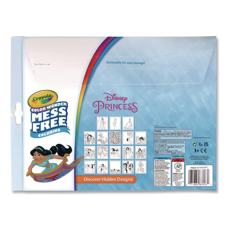 BINNEY & SMITH / CRAYOLA Disney Princess Color Wonder Kit, Includes Five Markers, Ages 3 and Up, 18 Pages (CYO757003) thumbnail 3