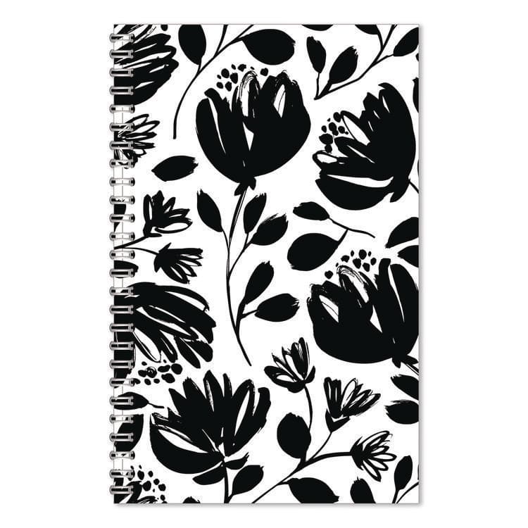 HOUSE OF DOOLITTLE Recycled Non-Dated Monthly/Weekly Planner, Black and White Floral, Black/White Cover, Undated (HOD212149) thumbnail 4