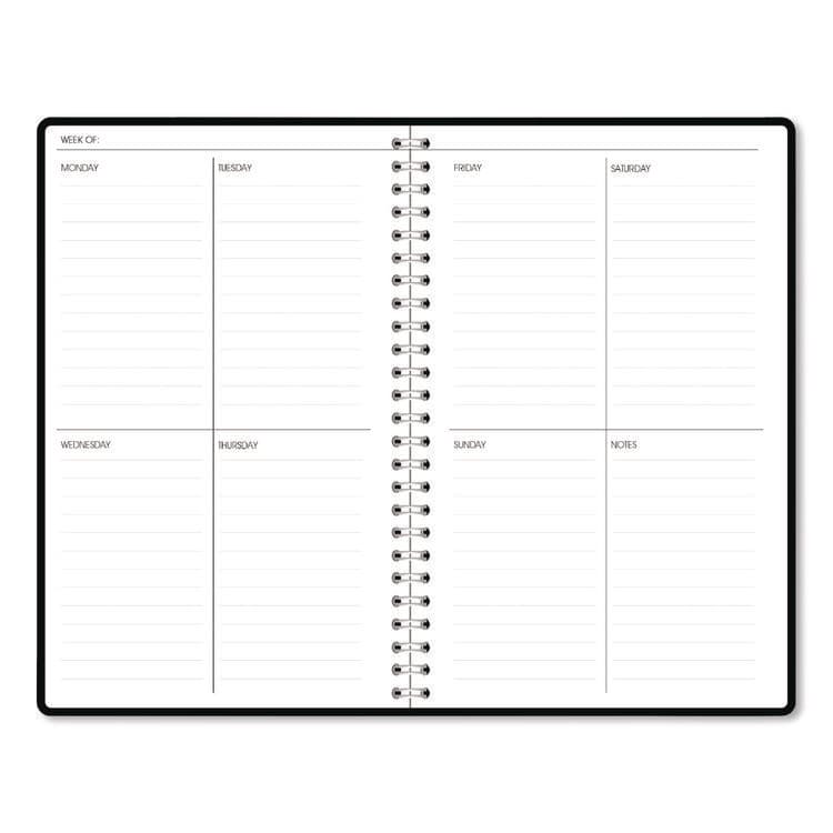 HOUSE OF DOOLITTLE Recycled Non-Dated Monthly/Weekly Planner, Cherry Blossoms, Black/White Cover, Undated (HOD212152) thumbnail 2