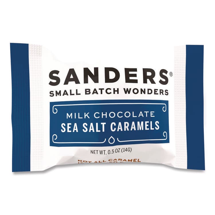 MORLEY CANDY MAKERS Small Batch Wonders Snack-Size Milk Chocolate Sea Salt Caramels, 0.5 oz Individually Wrapped, 48/Box (NDEKAR27163) thumbnail 3