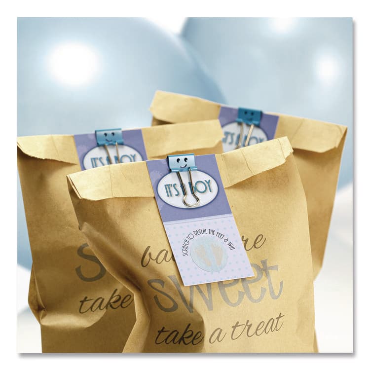 OFFICEMATE INTERNATIONAL CORP. Smiling Face Binder Clips, Small, Assorted Colors, 42/Pack (OIC31090) thumbnail 4