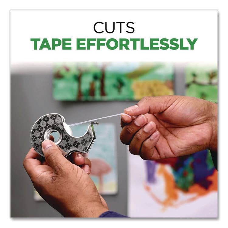 3M/COMMERCIAL TAPE DIV. Stainless Steel Refillable Tape Dispenser with 2 Rolls 0.75" x 550" Tape (MMM123R) thumbnail 3