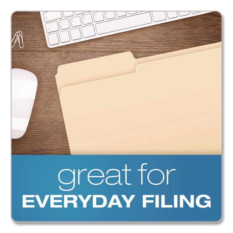 TOPS BUSINESS FORMS Standard Manila File Folders, 1/3-Cut Tabs: Left Position, Legal Size, Manila, 100/Box (PFX753131) thumbnail 4