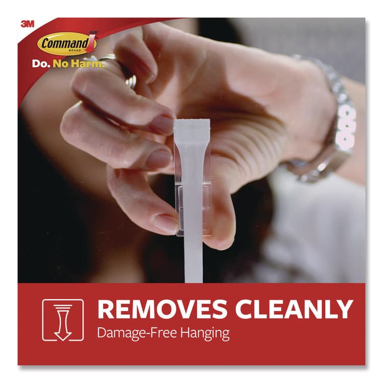 3M/COMMERCIAL TAPE DIV. Large Utility Hooks, Plastic, White, Supports 5 lb, 12/Pack (MMM17003CLUB) thumbnail 3