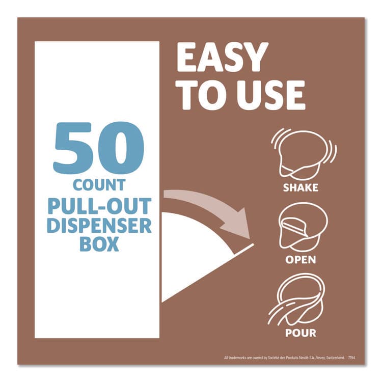 NESTLE Plant-Based Oat Milk Liquid Creamers, Natural Vanilla, 0.38 oz Mini Cups, 50/Box, 4 Boxes/Carton (NES19891CT) thumbnail 4