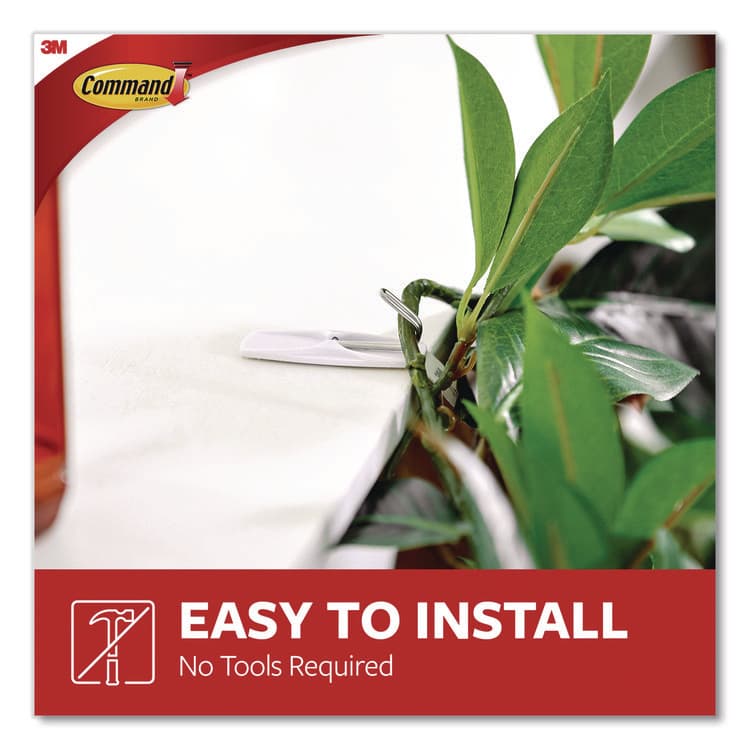 3M/COMMERCIAL TAPE DIV. Medium Toggle-Wire Hooks, Metal Wire, Silver, Supports 2 lb, 16/Pack (MMM1706516CLUB) thumbnail 2