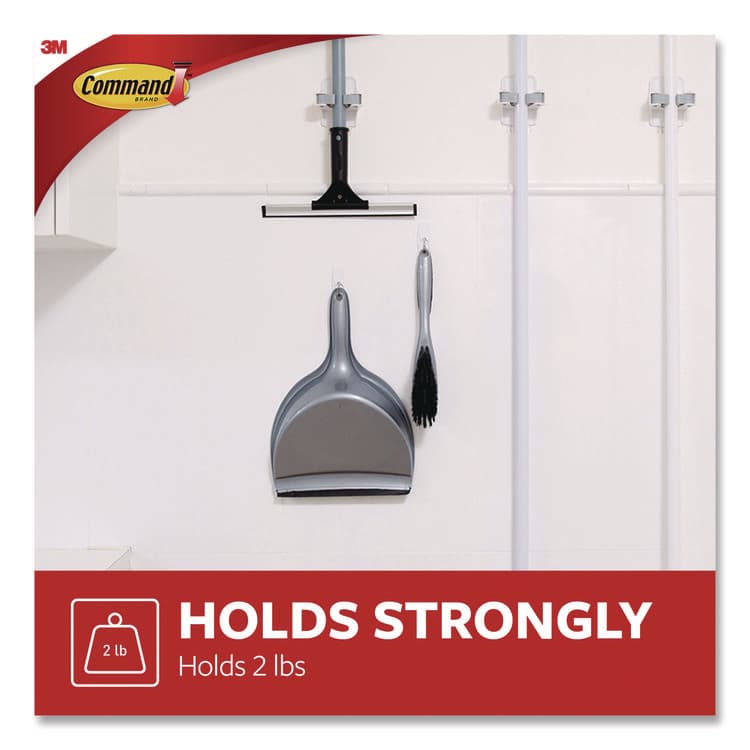 3M/COMMERCIAL TAPE DIV. Medium Toggle-Wire Hooks, Metal Wire, Silver, Supports 2 lb, 16/Pack (MMM1706516CLUB) thumbnail 3