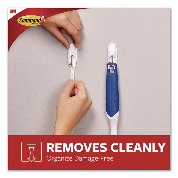 3M/COMMERCIAL TAPE DIV. Medium Toggle-Wire Hooks, Metal Wire, Silver, Supports 2 lb, 16/Pack (MMM1706516CLUB) thumbnail 4