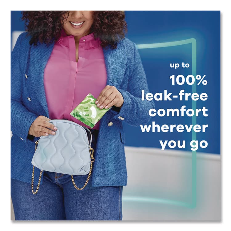 PROCTER & GAMBLE Maxi Long Super Daytime Pad with Wings, Size 2, Super Absorbency, 18/Pack, 8 Packs/Carton (PGC03368) thumbnail 4