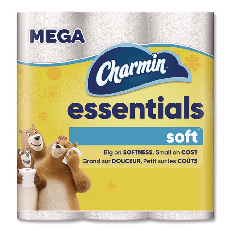 PROCTER & GAMBLE Essentials Soft Bathroom Tissue, Septic Safe, 2-Ply, White, 330 Sheets/Roll, 9 Rolls/Pack, 4 Packs/Carton (PGC04536)