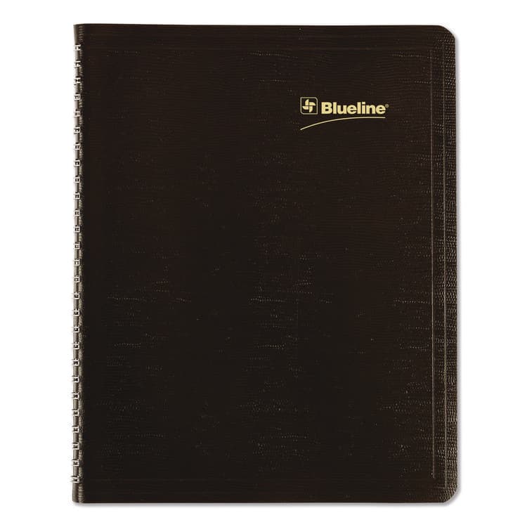 REDIFORM OFFICE PRODUCTS Plan and Link Monthly Planner, 9.25 x 7.25, Black Distressed Faux Leather Cover, 16-Month: Sept 2024 to Dec 2025 (REDC120081T) thumbnail 2