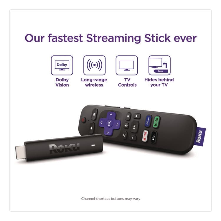 ROKU, Streaming Stick, Black (ROH3820R2) thumbnail 2