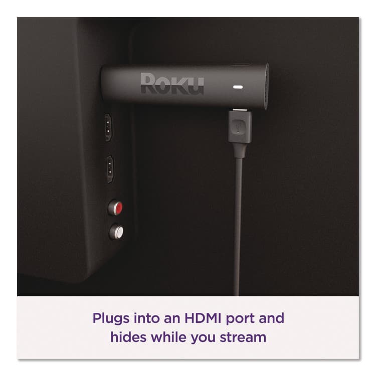 ROKU, Streaming Stick, Black (ROH3820R2) thumbnail 3