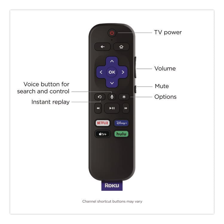 ROKU, Streaming Stick, Black (ROH3820R2) thumbnail 4