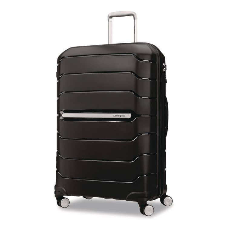 SAMSONITE CORP/LUGGAGE DIV Freeform Hard Side Carry-On Suitcase, Four-Wheeled Spinner, 20.95 x 13.8 x 31.1, Black (SML782571041)