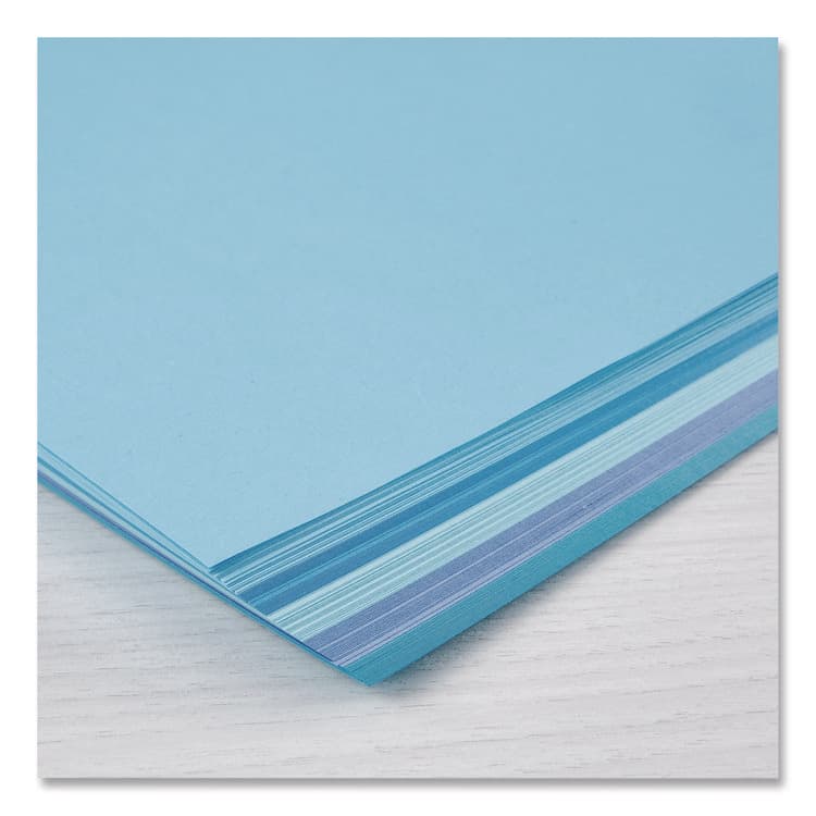 NEENAH PAPER Color Paper - "Galactic Blues" Assortment, 24 lb Bond Weight, 8.5 x 11, Assorted Blue Colors, 100/Pack (WAU91529) thumbnail 2