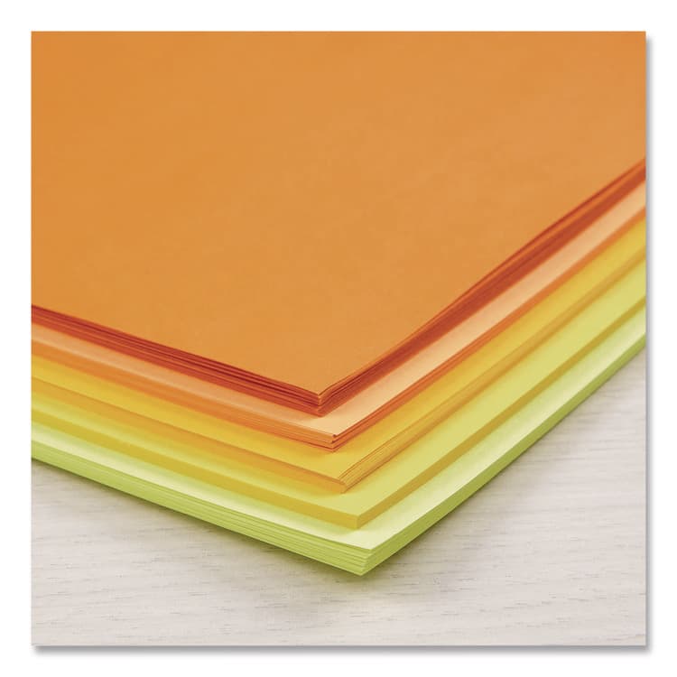 NEENAH PAPER Color Paper - "Solar Sparks" Assortment, 24 lb Bond Weight, 8.5 x 11, Assorted Yellow and Orange Colors, 100/Pack (WAU91530) thumbnail 2