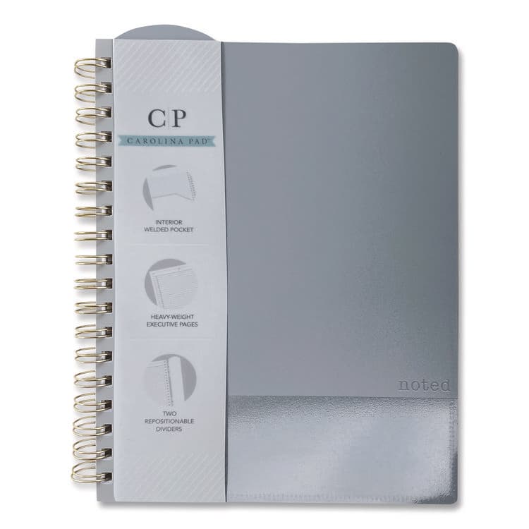 CAROLINA PAD, LLC Noted Neutrals Ideal Notebook, Management Format with Narrow Ruling, Randomly Assorted Cover Colors, (100) 9.5 x 7.35 Sheets (WLB13054) thumbnail 3