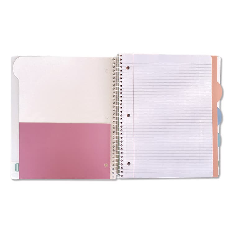 CAROLINA PAD, LLC Noted Five-Subject Spiral Notebook, Medium/College Rule, Randomly Assorted Cover Color, (150) 11 x 8.5 Sheets (WLB17514) thumbnail 3