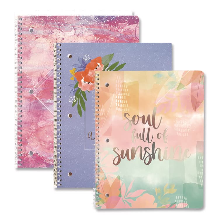 CAROLINA PAD, LLC Silver Lining Hardcover Journal, Medium/College Rule, Randomly Assorted Cover Color, (80) 10 x 8.5 Sheets (CPP38430)