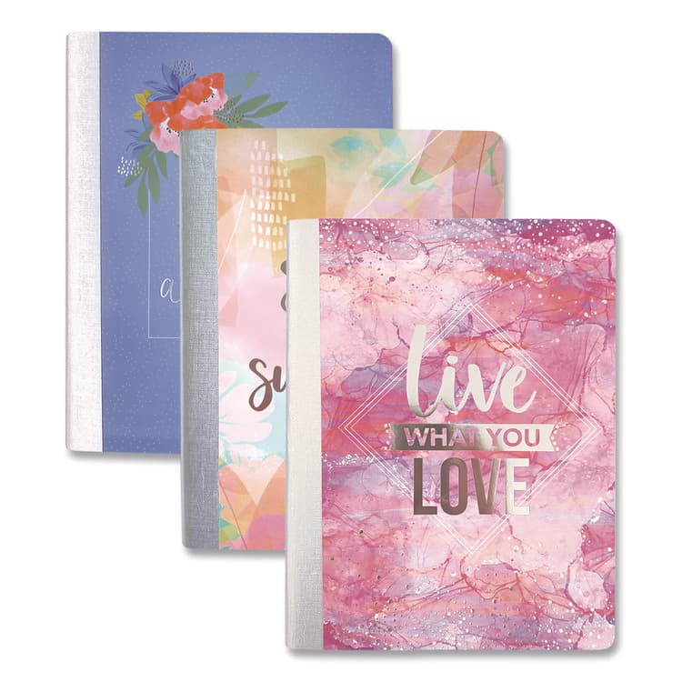 CAROLINA PAD, LLC Silver Lining Composition Book, Medium/College Rule, Randomly Assorted Cover Color, (100) 9.84 x 7.67 Sheets (CPP38431)