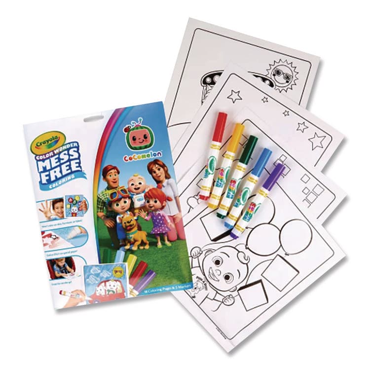 BINNEY & SMITH / CRAYOLA Cocomelon Color Wonder Kit, Includes Five Markers, Ages 3 and Up, 18 Pages (CYO752788) thumbnail 2