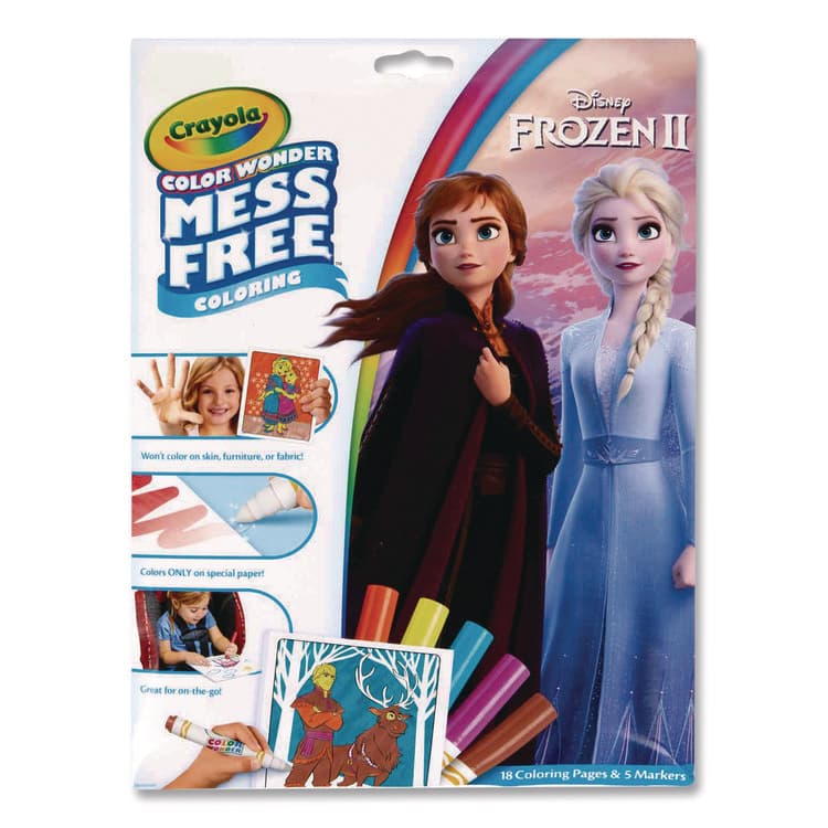BINNEY & SMITH / CRAYOLA Disney Frozen 2 Color Wonder Kit, Includes Five Markers, Ages 3 and Up, 18 Pages (CYO757002) thumbnail 2