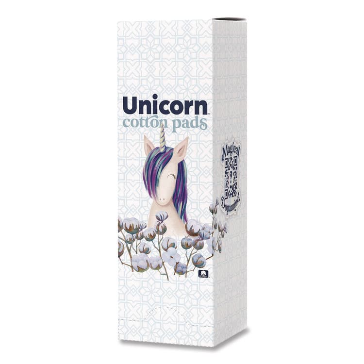 UNICORN Cotton Maxi Pads with Wings, Regular Absorbency, 40 Pads/Cartridge, 6 Cartridges/Pack (WLBTOP08197)