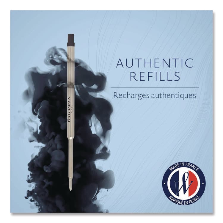 SANFORD Refill for Waterman Ballpoint Pens, Medium Conical Tip, Black Ink (WATS0944480) thumbnail 2