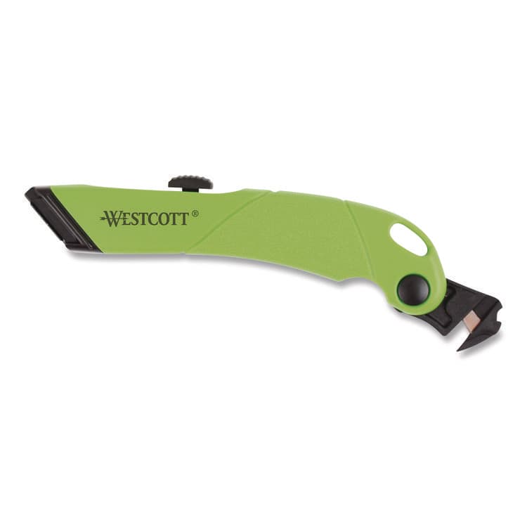 ACME UNITED CORPORATION Ceramic Safety Cutter with Fold-Out Film Cutter, Plastic Handle, Green (WTC00741) thumbnail 4