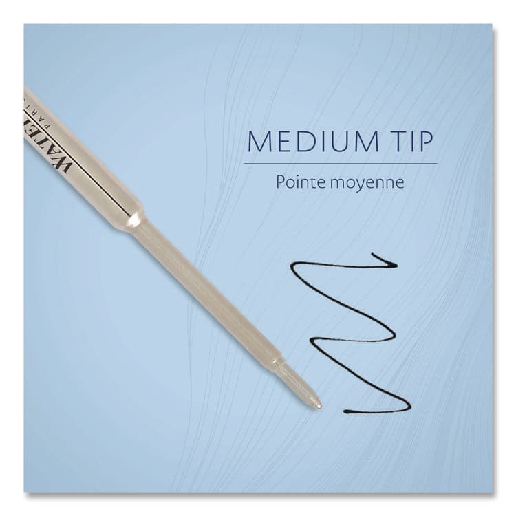 SANFORD Refill for Waterman Ballpoint Pens, Medium Conical Tip, Black Ink (WATS0944480) thumbnail 3