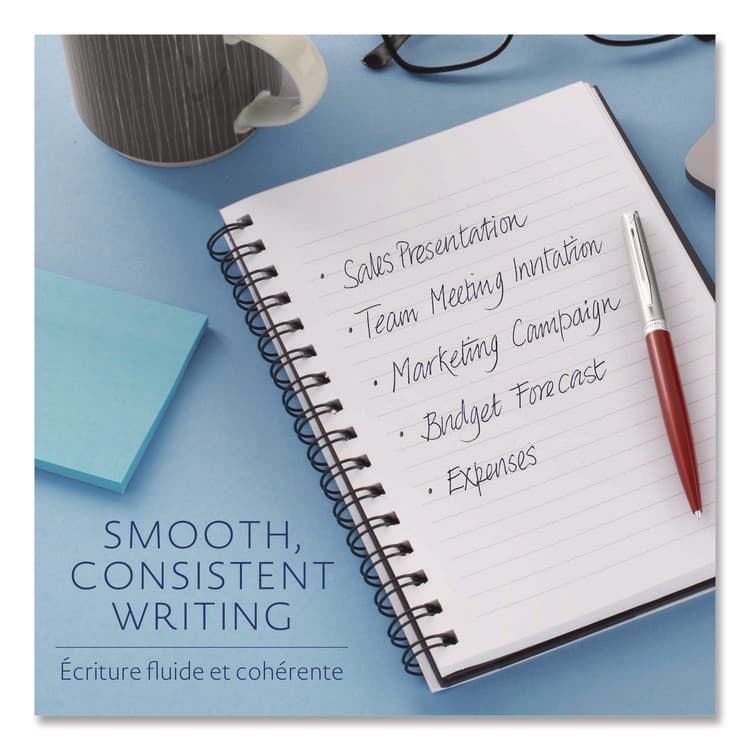 SANFORD Refill for Waterman Ballpoint Pens, Medium Conical Tip, Black Ink (WATS0944480) thumbnail 4