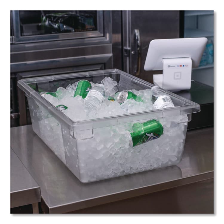 CFS BRANDS StorPlus Polycarbonate Food Storage Container, 12.5 gal, 18 x 26 x 9, Clear, Plastic (CFS1062207) thumbnail 3