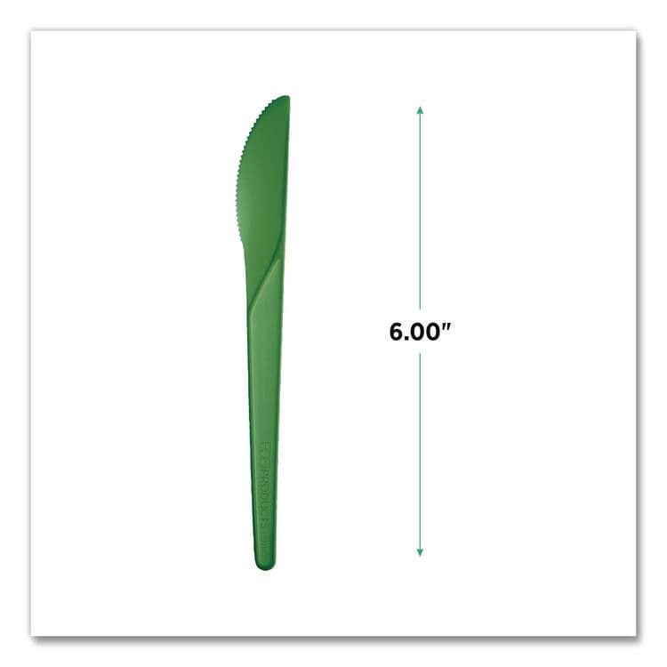 ECO-PRODUCTS,INC. Plantware Compostable Cutlery, Knife, Plastic, Green, 1,000/Carton (ECOEPS011G) thumbnail 2