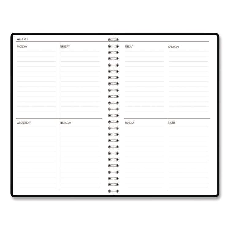 HOUSE OF DOOLITTLE Recycled Non-Dated Monthly/Weekly Planner, Flower Tiles, Tan/Black/White Cover, Undated (HOD212145) thumbnail 2