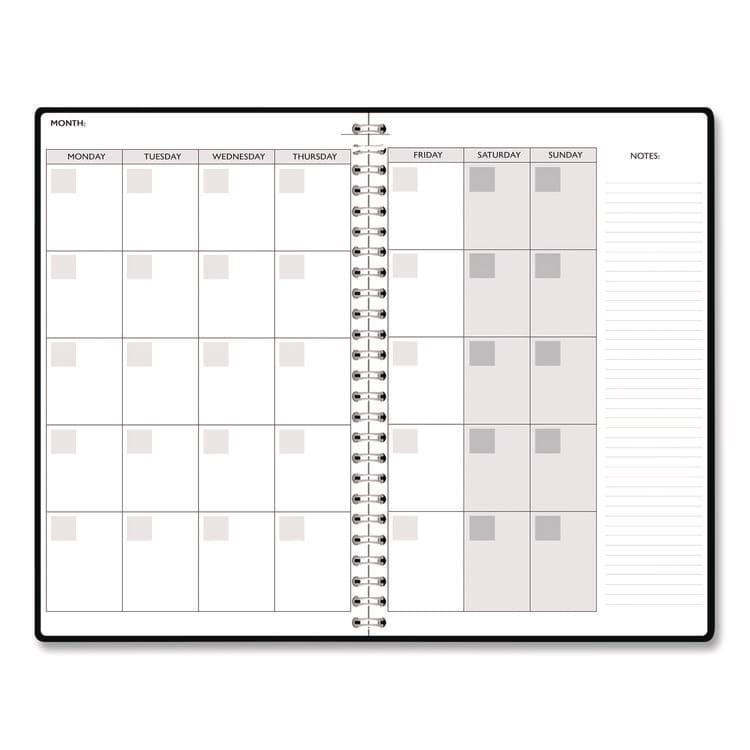 HOUSE OF DOOLITTLE Recycled Non-Dated Monthly/Weekly Planner, Flower Tiles, Tan/Black/White Cover, Undated (HOD212145) thumbnail 3