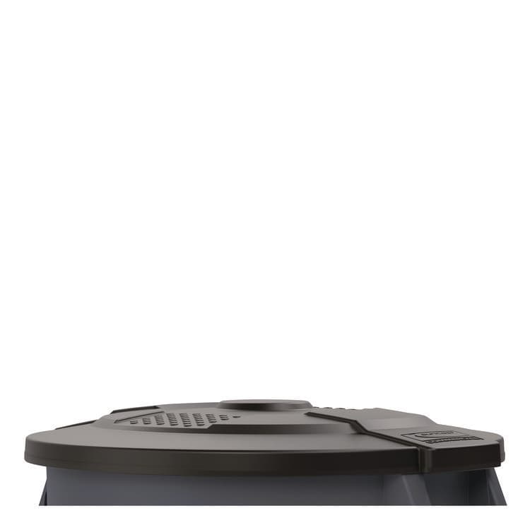 SUNCAST CORPORATION Utility Trash Can Lid for 44 gal Trash Can, 24.88" Diameter x 3", Black (SUATCU44GLIDD) thumbnail 3