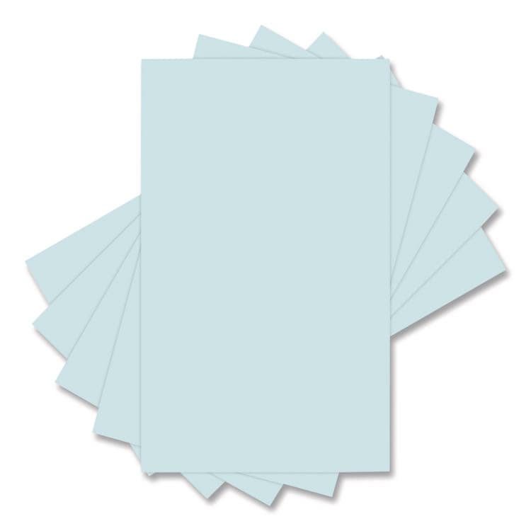 DOMTAR PAPER Colors 30% Recycled Colored Paper, 20 lb Bond Weight, 8.5 x 14, Blue, 500/Ream (DMR94286RM) thumbnail 2