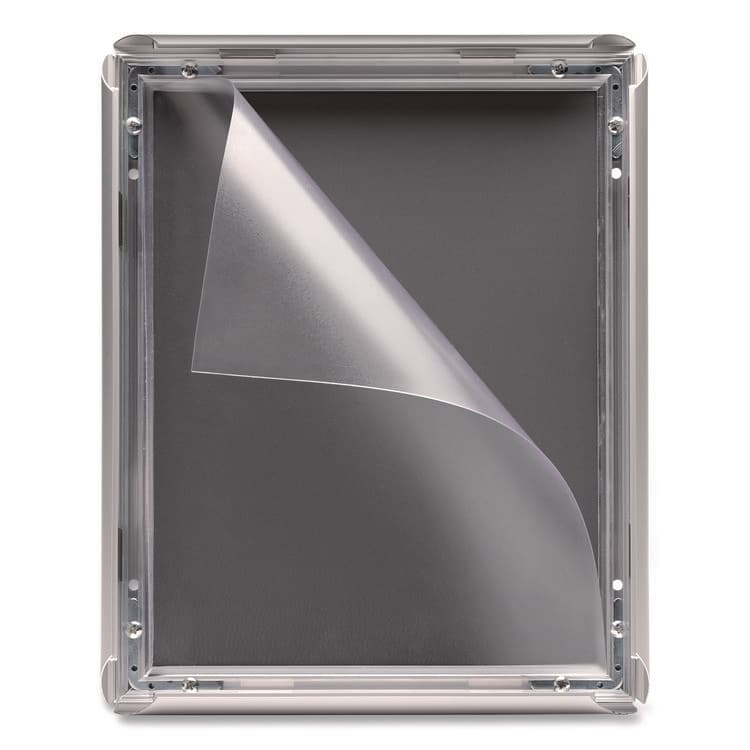 EXCELLO GLOBAL PRODUCTS Poster Holder, Aluminum, 8.5 x 11, Silver (EXOEGPSF8511S) thumbnail 2