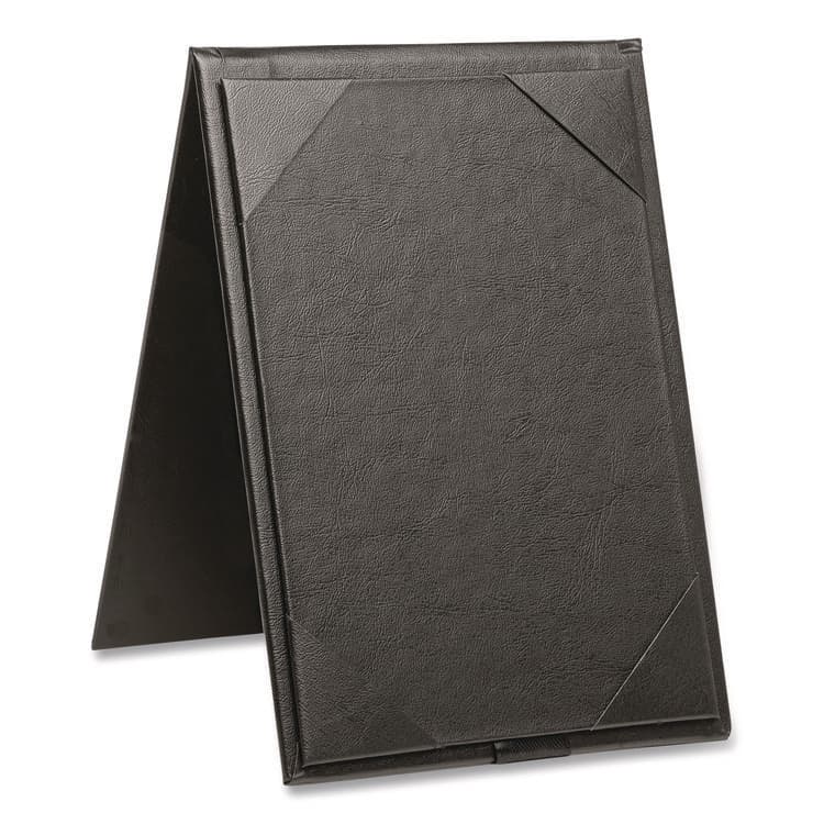 EXCELLO GLOBAL PRODUCTS Table-Top Menu Holder, For 5 x 7 Menus, 5.6 x 7.6 Holder, Black (EXOSPLSMENU5X7A)