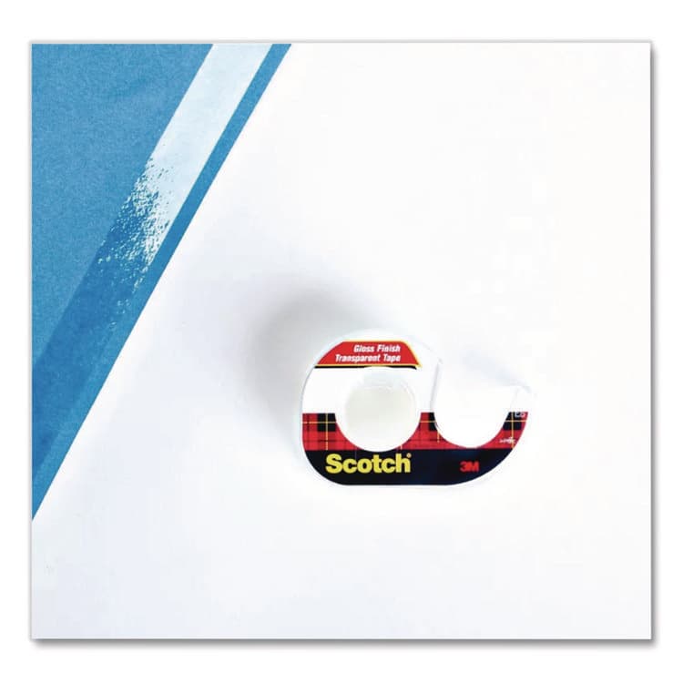 3M/COMMERCIAL TAPE DIV. Transparent Tape in Handheld Dispenser, 1" Core, 0.75" x 25 ft, Transparent, 3/Pack (MMM3157S) thumbnail 3