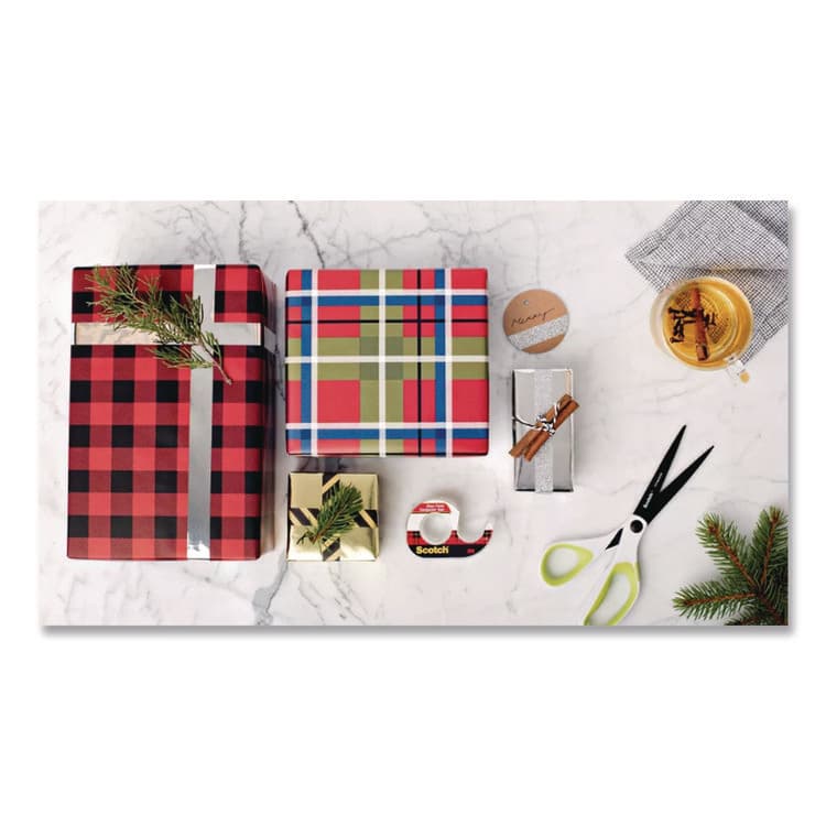 3M/COMMERCIAL TAPE DIV. Transparent Tape in Handheld Dispenser, 1" Core, 0.75" x 25 ft, Transparent, 3/Pack (MMM3157S) thumbnail 4