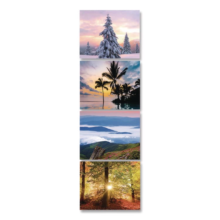 HOUSE OF DOOLITTLE Recycled Three-Month Season Wall Calendar, 12 x 16.5, Multicolored Sheets, 14-Month: Dec 2025 to Jan 2027 (HOD323) thumbnail 3