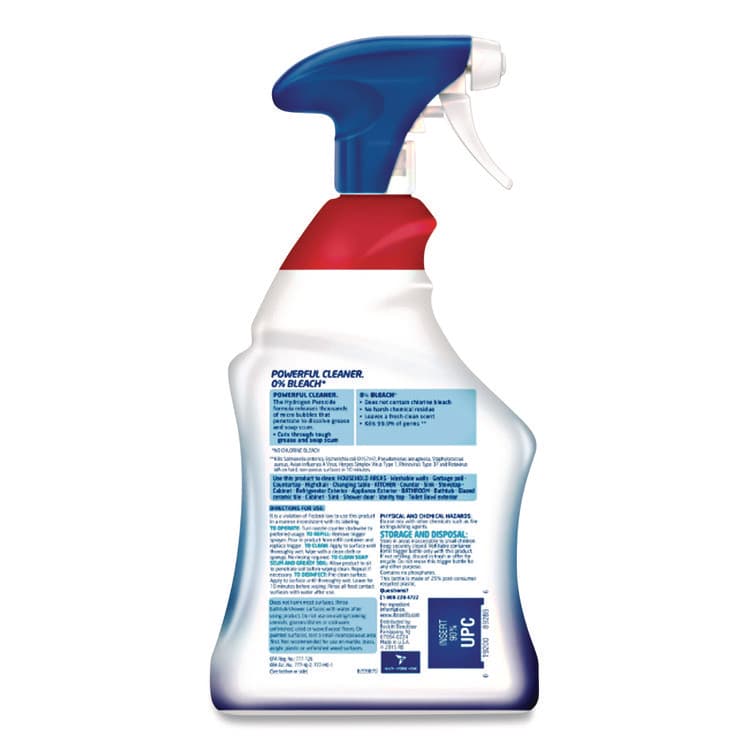 RECKITT BENCKISER Multi-Purpose Cleaner with Hydrogen Peroxide, Citrus Sparkle Zest Scent, 32 oz Trigger Spray Bottle (RAC1920089289) thumbnail 2