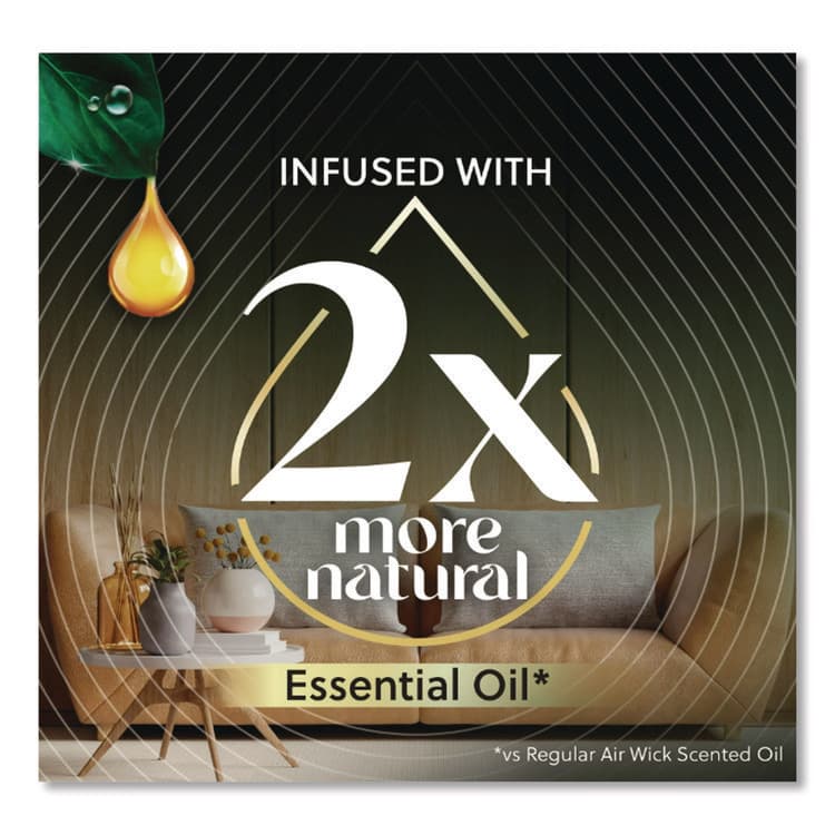 RECKITT BENCKISER Scented Oil Refill, Deep Blue Sea and Beach Wood, 0.67 oz, 2/Pack (RAC6233800123) thumbnail 2