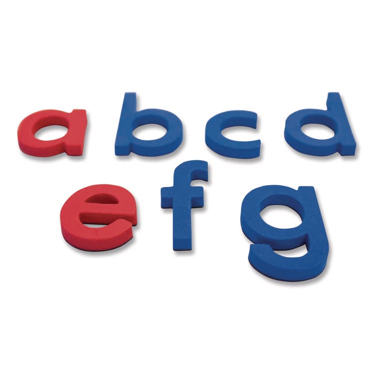 JUNIOR LEARNING Rainbow Lowercase Letters, (2) Alphabet Sets, (2) Extra Vowel Sets, +/- 1.6" Tall, Blue Consonants, Red Vowels, 62 Pieces (JRL196) thumbnail 3