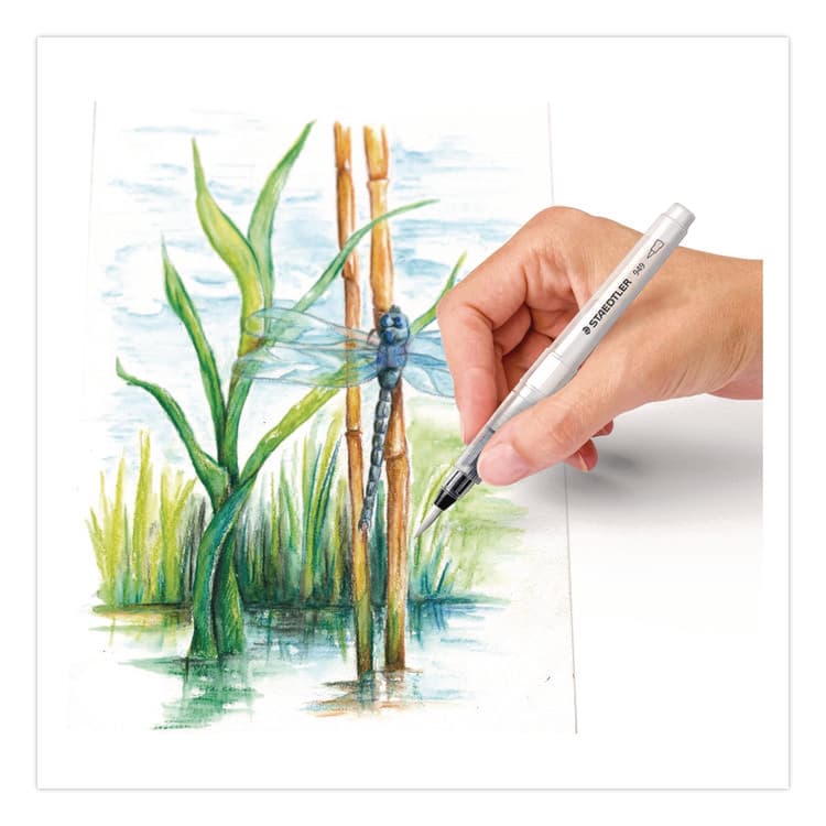 STAEDTLER, . Classic Water Brush, Nylon/Polyester Blend, Round (STD949BK1C) thumbnail 4