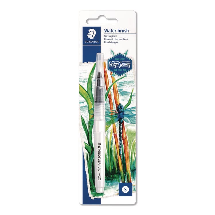 STAEDTLER, . Classic Water Brush, Nylon/Polyester Blend, Round (STD949BK1C)