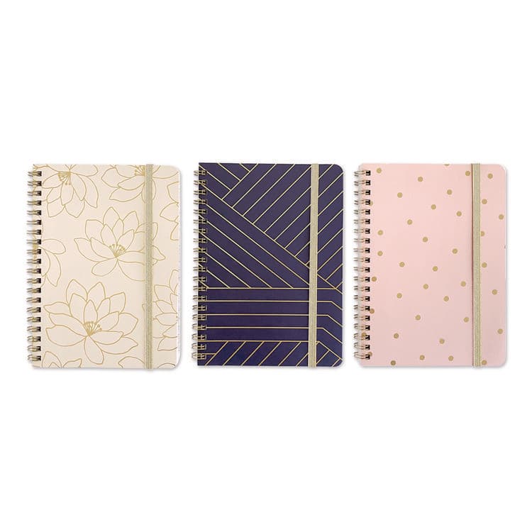 CAROLINA PAD, LLC Keep It In Line Personal Notebook, Medium/College Rule, Randomly Assorted Cover Colors and Designs, (80) 7 x 5 Sheets (WLB35087)